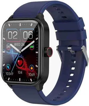 ET540 1.91 inch IP67 Waterproof Silicone Band Smart Watch, Support ECG / Non-invasive Blood Glucose Measurement ET540 (Blue) (Blue) Black