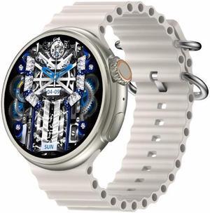 Z78 Ultra 1.52 inch Round Screen HD Smart Watch Supports Heart Rate/Blood Oxygen Monitoring (Grey)