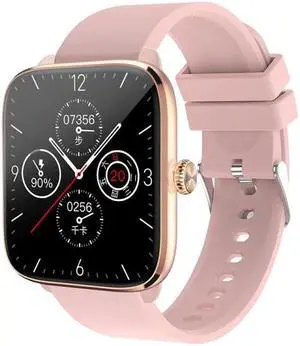 T20 1.96 inch IP67 Waterproof Silicone Band Smart Watch, Supports Dual-mode Bluetooth Call / Heart Rate Monitoring (Pink)
