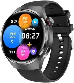 GT4 Smart Bracelet 1.53 inch Smart Watch, Support Bluetooth Call / NFC / Heart Rate (Black)