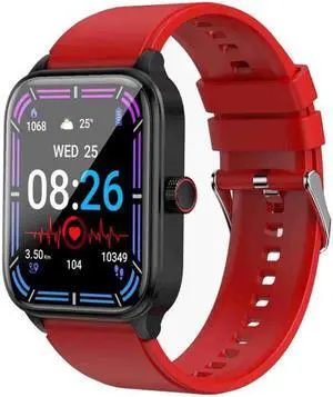 ET540 1.91 inch IP67 Waterproof Silicone Band Smart Watch, Support ECG / Non-invasive Blood Glucose Measurement ET540 (Red) (Red)