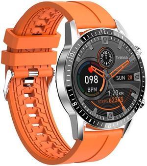 I9 1.3 Inch Heart Rate/Blood Pressure/Blood Oxygen Monitoring Watch, Color: Orange Orange