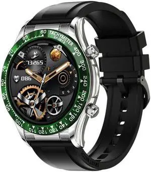 E18 Pro Smart Bluetooth Calling Watch with NFC Function, Color: Green Silicone Green Silicone