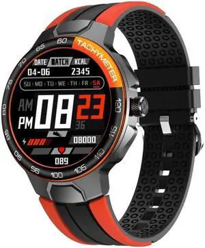 Wearkey E15 1.28 Inch Smart Heart Rate Monitoring Touch Screen Watch (Orange)