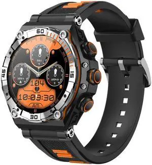 CT18 1.43 inch AMOLED Screen Smart Watch Supports Bluetooth Call/Blood Oxygen Detection (Orange)