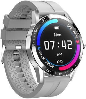 G20 1.3 inch IPS Color Screen IP67 Waterproof Smart Watch, Support Blood Oxygen Monitoring / Sleep Monitoring / Heart Rate Monitoring, Style: Silicone Strap(Grey) (Grey)