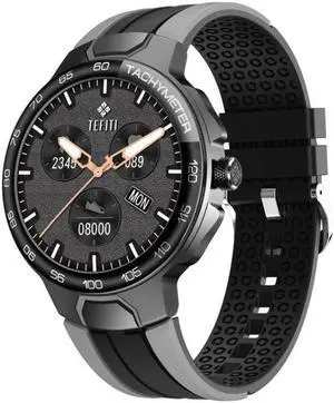 E15 1.28 Inch Smart Heart Rate Monitoring Touch Screen Watch (Silver Gray)
