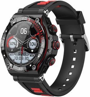 CT18 1.43 inch AMOLED Screen Smart Watch Supports Bluetooth Call/Blood Oxygen Detection (Red)