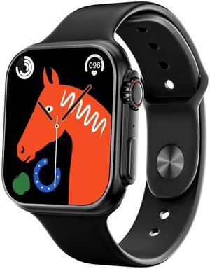 WS8 Pro 2.0 inch IPS Full Touch Screen Smart Watch, IP67 Waterproof Support Heart Rate & Blood Oxygen Monitoring / Sports Modes (Black)