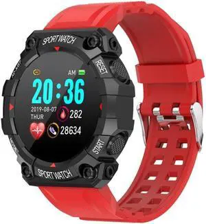 FD68 1.3 inch Color Round Screen Sport Smart Watch, Support Heart Rate / Multi-Sports Mode (Red)