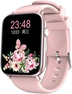 Q28 Pro 1.8 inch Screen Smart Watch, 64Mb+128Mb, Support Heart Rate Monitoring / Bluetooth Calling / Blood Oxygen Monitoring (Rose Gold)