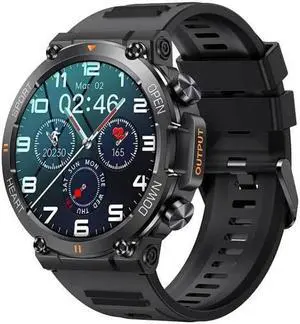 K56Pro 1.39 Inch Heart Rate/Blood Pressure/Blood Oxygen Monitoring Smart Calling Watch (Black)