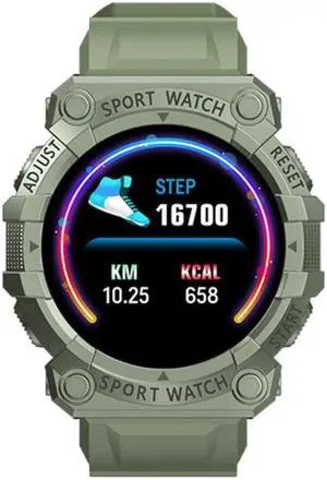 FD68S 1.44 inch Color Roud Screen Sport Smart Watch, Support Heart Rate / Multi-Sports Mode (Green)