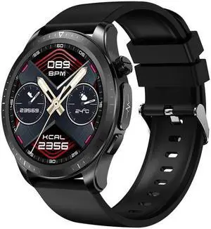 E420 1.39 inch Color Screen Smart Watch,Silicone Strap,Support Heart Rate Monitoring / Blood Pressure Monitoring (Black)