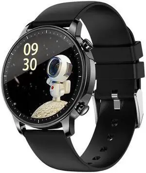 V23 1.28inch IPS Color Screen Smart Watch IP67 Waterproof,Support Heart Rate Monitoring/Blood Pressure Monitoring/Blood Oxygen Monitoring/Sleep Monitoring (Black)