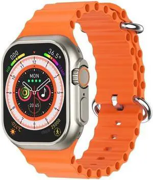 W800 Ultra 2.02 inch Color Screen Smart Watch,Support Heart Rate Monitoring / Blood Pressure Monitoring (Orange)