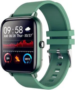 P6 1.54 inch TFT Color Screen IP68 Waterproof Smart Bracket, Support Bluetooth Call / Sleep Monitoring / Heart Rate Monitoring (Green)