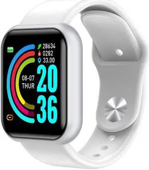 GM20 1.3inch IPS Color Screen Smart Watch IP67 Waterproof,Support Call Reminder /Heart Rate Monitoring/Blood Pressure Monitoring/Sedentary Reminder (White)
