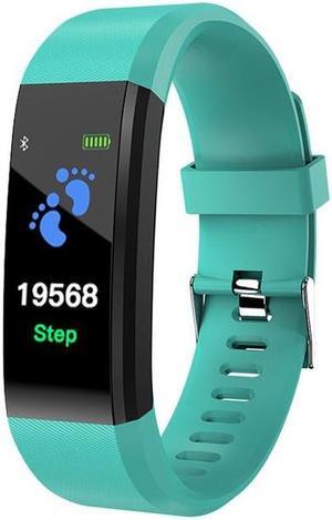 ID115 Plus Smart Bracelet Fitness Heart Rate Monitor Blood Pressure Pedometer Health Running Sports SmartWatch for IOS Android ID115 Plus Blue (blue) Black
