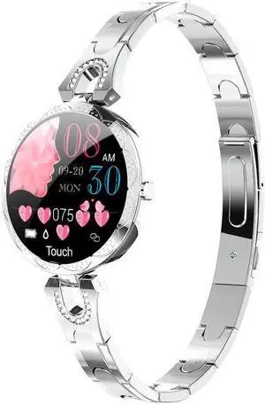 AK15 Fashion Smart Female Bracelet, 1.08 inch Color LCD Screen, IP67 Waterproof, Support Heart Rate Monitoring / Sleep Monitoring / Remote Photography (Silver)