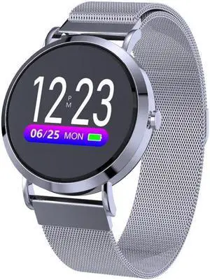 CV08C 1.0 inch TFT Color Screen Steel Watch Band Smart Bracelet, Support Call Reminder/ Heart Rate Monitoring /Blood Pressure Monitoring/ Sleep Monitoring/Blood Oxygen Monitoring (Silver)