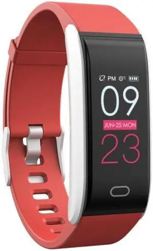 B11 0.96 inches IPS Color Screen Smart Bracelet IP67 Waterproof, Support Call Reminder /Heart Rate Monitoring /Blood Pressure Monitoring /Sleep Monitoring / Sedentary Reminder (Red)