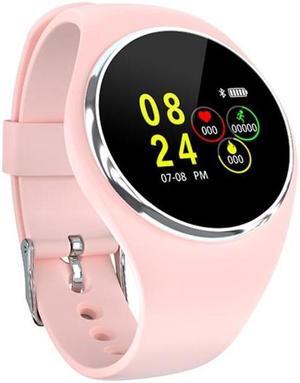 DK01 1.0 inch TFT Color Screen IP67 Waterproof Bluetooth Smartwatch, Support Call Reminder/ Heart Rate Monitoring /Blood Pressure Monitoring/ Sleep Monitoring (Pink)