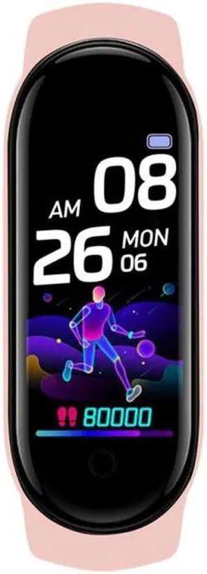 M7 Sports Smart Bracelet, Support Heart Rate Monitoring & Blood Pressure Monitoring & Sleep Monitoring & Sedentary Reminder, Type:Linear Charging Linear Charging (Pink)