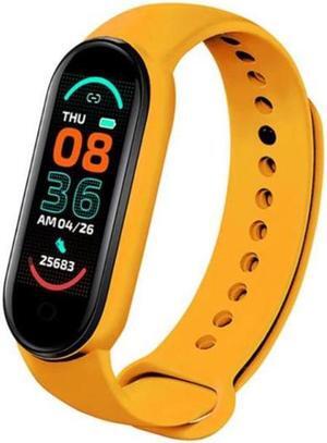 M7 Sports Smart Bracelet, Support Heart Rate Monitoring & Blood Pressure Monitoring & Sleep Monitoring & Sedentary Reminder, Type:Linear Charging Linear Charging (Yellow)