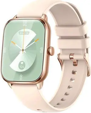 KT65 1.9 inch Color Screen Smart Watch,Support Heart Rate Monitoring/Blood Pressure Monitoring (Gold)