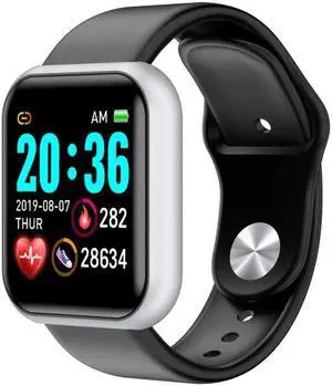 GM20 1.3inch IPS Color Screen Smart Watch IP67 Waterproof,Support Call Reminder /Heart Rate Monitoring/Blood Pressure Monitoring/Sedentary Reminder (Silver)