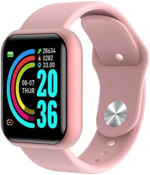 GM20 1.3inch IPS Color Screen Smart Watch IP67 Waterproof,Support Call Reminder /Heart Rate Monitoring/Blood Pressure Monitoring/Sedentary Reminder (Pink)