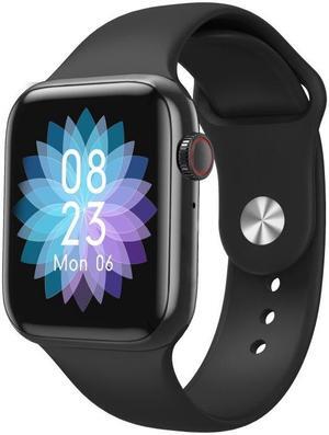 W98 Plus 1.54 inch Color Screen Smart Watch, IP67 Waterproof, Support Temperature Monitoring/Heart Rate Monitoring/Blood Pressure Monitoring/Blood Oxygen Monitoring/Sleep Monitoring (Black)