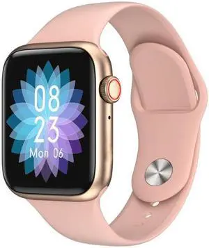 W98 Plus 1.54 inch Color Screen Smart Watch, IP67 Waterproof, Support Temperature Monitoring/Heart Rate Monitoring/Blood Pressure Monitoring/Blood Oxygen Monitoring/Sleep Monitoring (Pink)