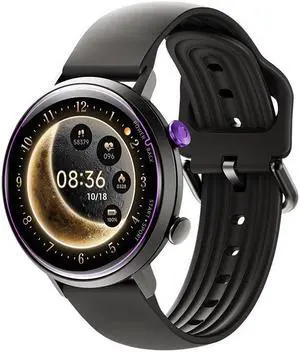 W2 Women's Smart Watch 1.32 Inch Amoled Screen Women's Health 5Atm Waterproof Smart Watch (Black)
