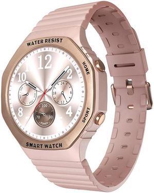 H80 Large Screen Bluetooth Calling Smart Watch 1.32-Inch Women's Health Heart Rate Blood Pressure Multi-Sports Watch (Pink)