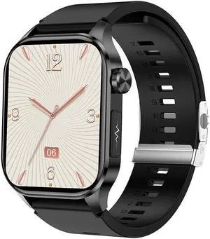 Et580 Bluetooth Calling Ecg Smart Watch Blood Glucose Heart Rate Body Temperature Monitoring Multi-Sport Smart Watch (Butterfly Clasp)