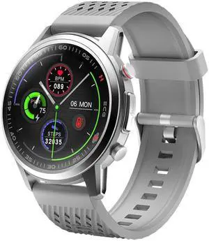 F800 Health Watch Heart Rate Blood Oxygen Body Temperature Blood Pressure Bracelet Smart Watch Sports Watch (Silver Glue 1)