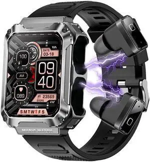 T93 Bluetooth Headset Smart Watch 1.96-Inch 240*296 Smart Watch More Than Sport Smart Watch (Silver) T93 Bluetooth Headset Smart Watch 1.96-Inch 240*296 Smart Watch More Than Sport Smart Watch (Silver)