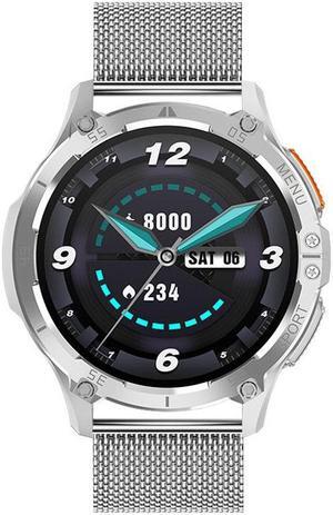 X8 Bluetooth Calling Smart Watch Women's Health Heart Rate Blood Oxygen Health Monitoring Multi-Sport Smart Watch (Silver Milan)