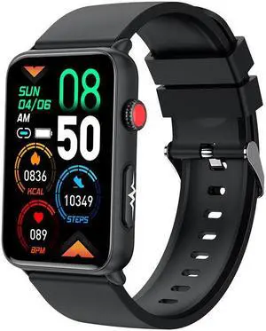 Et620 Bluetooth Talking Smartwatch Ecg Ecg Cardio Blood Glucose Body Temperature Heart Rate Health Monitoring Multi Sport (Black)