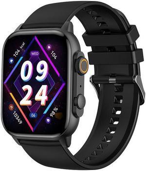 Hk95 Bluetooth Call Smart Watch 1.95 Inch Heart Rate Blood Pressure Blood Oxygen Monitoring Multi-Sport Smart Watch (Black)