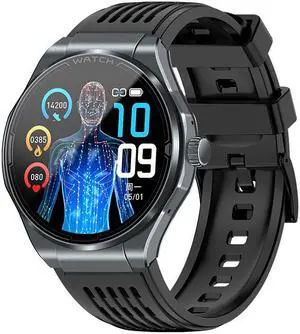 Ja03 Bluetooth Calling Smart Watch Heart Rate Blood Glucose Blood Lipid Uric Acid Radiation Monitoring Women's Health Sports Watch (Grey)