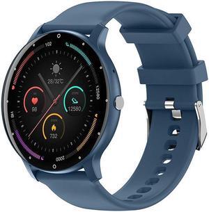 Zl02pro Bluetooth Call Smart Watch Heart Rate Blood Pressure Blood Oxygen Music Play Weather Sports Smart Watch (Blue) Black