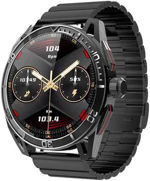 Amoled Large Screen Hd30 Bluetooth Calling Smart Watch Heart Rate Blood Pressure More Than Sport Smart Watch (Black Bamboo)