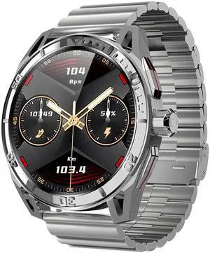 Amoled Large Screen Hd30 Bluetooth Calling Smart Watch Heart Rate Blood Pressure More Than Sport Smart Watch (Silver Bamboo)