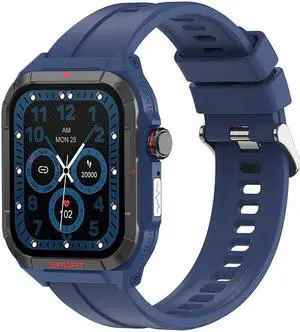 E01 Bluetooth Calling Smart Watch Ecg Blood Glucose Heart Rate Blood Pressure Health Monitoring Multi-Sports Watch (Blue) Black