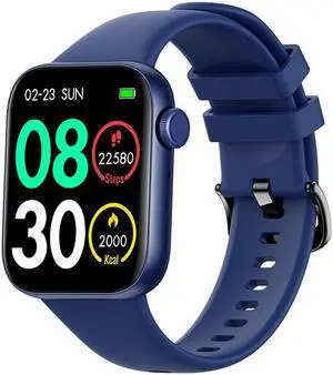 P45l31 Bluetooth Call Smartwatch Heart Rate Blood Pressure Multi-Exercise Female Transcoder Smartwatch (Blue) Black
