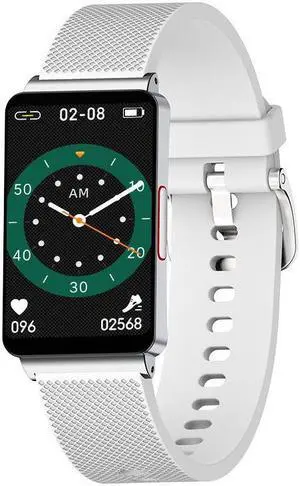 Ep08 Smart Watch Heart Rate Blood Oxygen Body Temperature Ecg Sleep Monitoring Health Smart Bracelet Sports Watch (Silver)