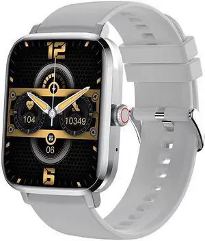 Hk20 Bluetooth Calling Female Cycle Heart Rate Blood Oxygen Health Sport Step Counting Smart Call Watch (Silver)